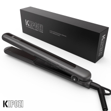 KIPOZI 1In Hair Straightener 2 In 1 Hair Curler Ceramic Portable Fast Heating