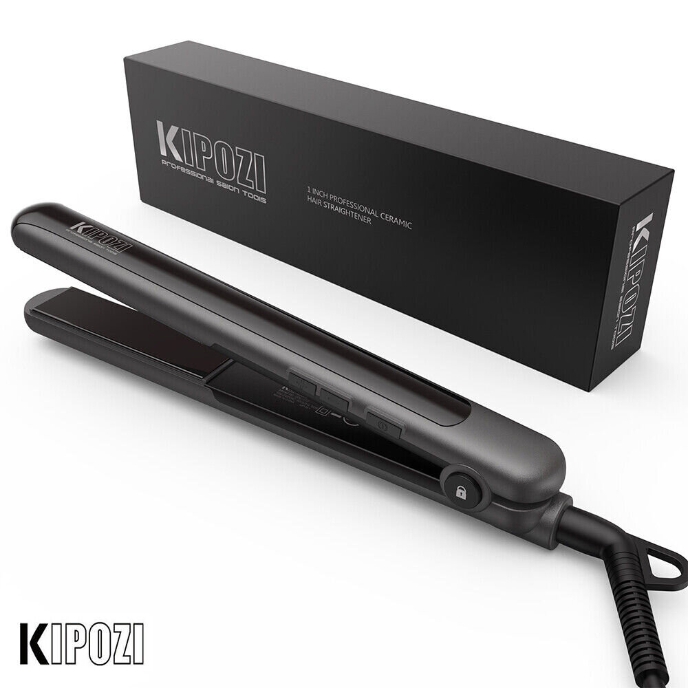 KIPOZI 1In Hair Straightener 2 In 1 Hair Curler Ceramic Portable Fast