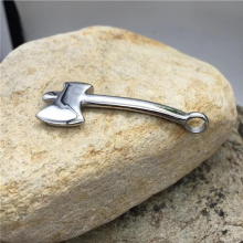 316l Stainless Steel Tool Ax Charms Pendant For Men Cord Bracelet Buckle Necklace DIY Jewelry Making