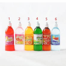 Mini Drink Bottles Resin Charms DIY Craft for Jewelry Making Earring Necklace Key Chain Accessories