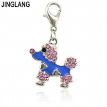 12 Pieces DIY Dog Charm Earring Pendant Necklace Metal Jewelry Making