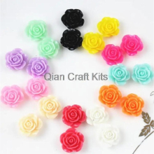 Set of 240pcs mixed rose flower resin cabochons (16mm) scrapbook earrings Cell phone decor, hair accessory DIY sz0952