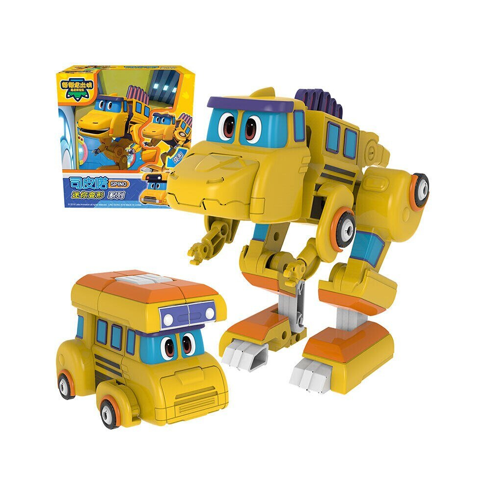 Maxpower (Wiht Box Spino) Newest Abs Min Deformation Gogo Dino Action Figures Rex Transformation