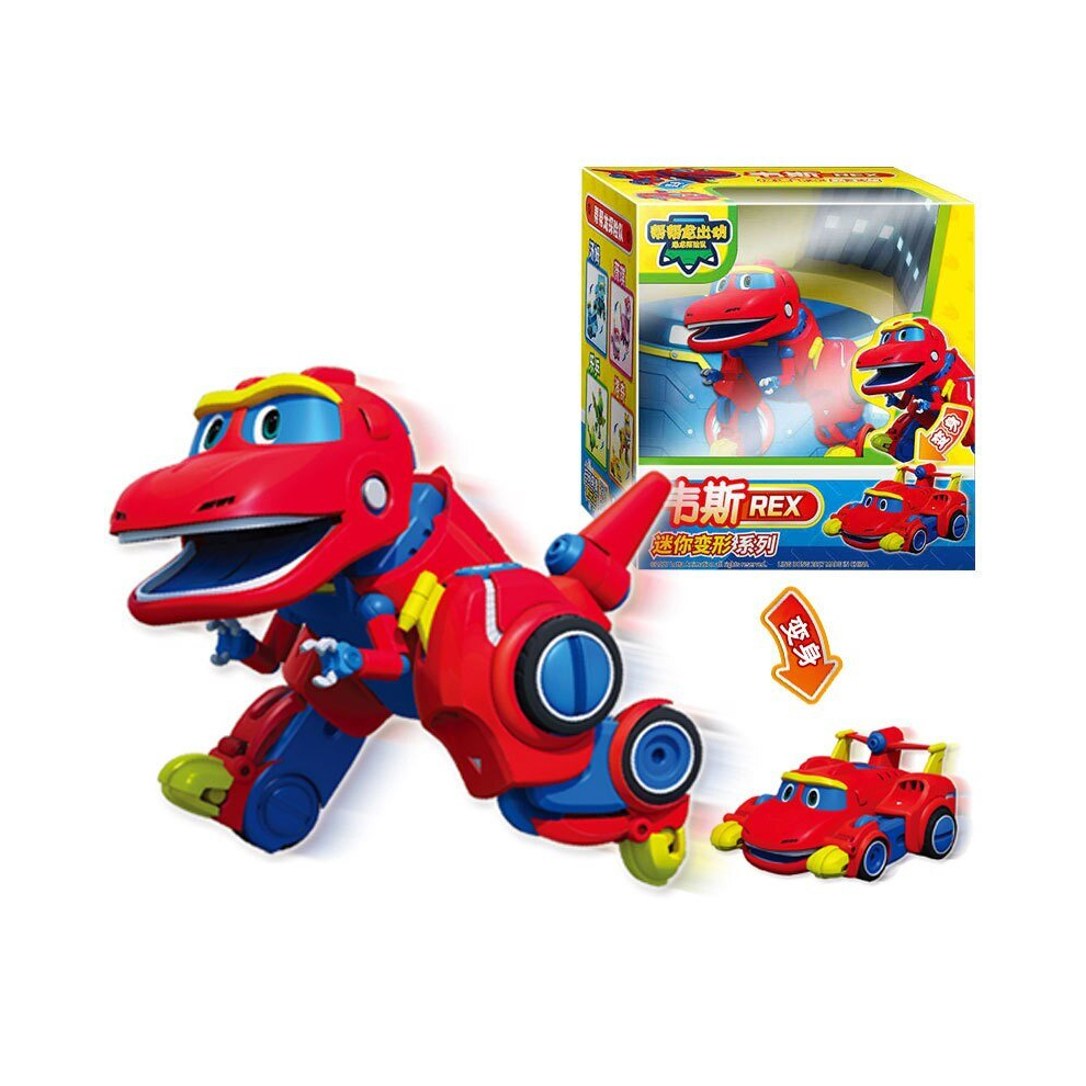 Maxpower (With Box Rex) Newest Abs Min Deformation Gogo Dino Action Figures Rex Transformation