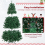 Casart 6 FT Christmas Tree  Hinged Xmas Full Tree with 1355 Lush Branch Tips 9