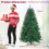 Casart 6 FT Christmas Tree  Hinged Xmas Full Tree with 1355 Lush Branch Tips 2