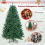 Casart 6 FT Christmas Tree  Hinged Xmas Full Tree with 1355 Lush Branch Tips 5