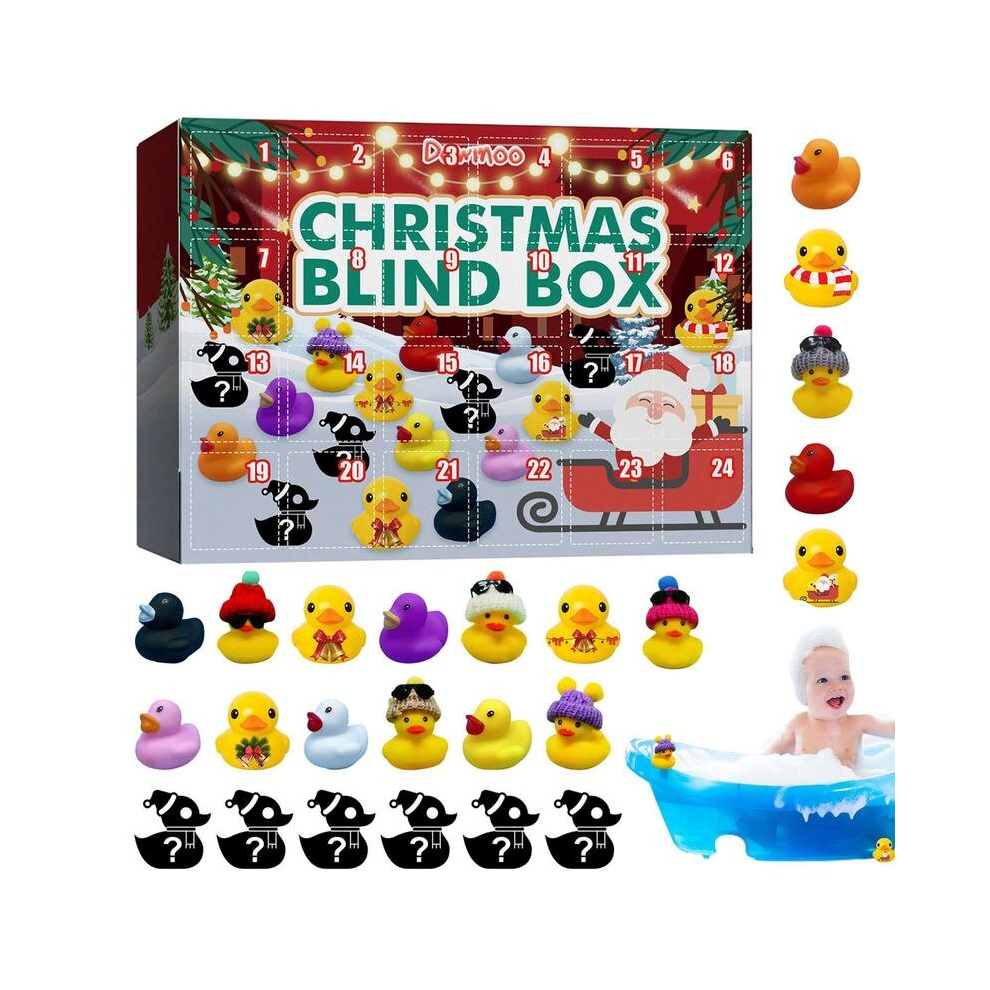 24PCS Advent Calendar Christmas Advent Calendar For Kids Ducks Advent Calendar Christmas Toys Gifts For Kids Adults Front Calend A