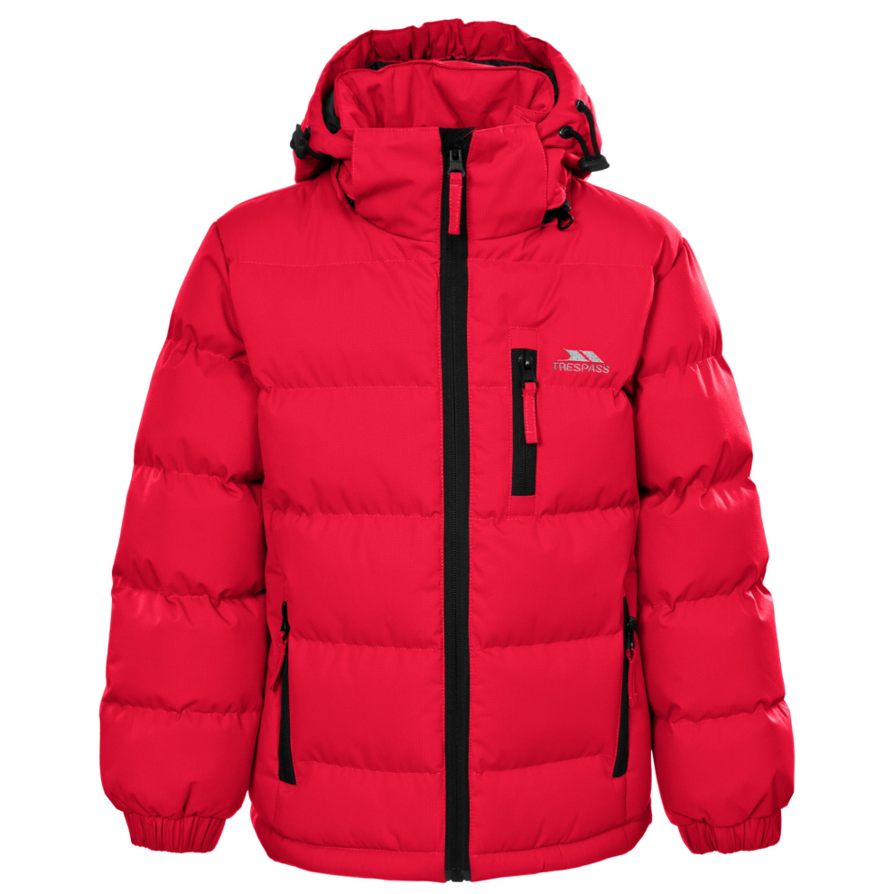 Trespass Boys Red,Not,Specified (11-12 Years, Red) Padded Jacket Hooded Tuff 11-12Yrs