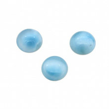 5pcs Larimar Cabochons Cab Round Shape Natural Stone 2-16mm Material For Making Jewelry DIY Pendant Earrings Rings