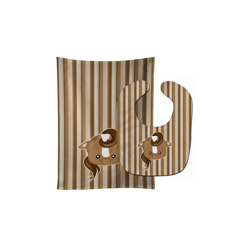 Horse Face Baby Bib & Burp Cloth Stationx