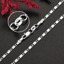 925 Sterling Silver 16/18/20/22/24/26/28/30 Inch Chain Necklaces For Women Jewelry GaaBou