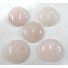 20pcs natural stone round 25mm cabochons no hole Quartz crystal beads for DIY Jewelry making clothes ring accessories