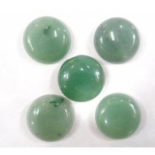 20pcs natural aventurine stone round 25mm cabochons no hole beads for DIY Jewelry making clothes ring accessories