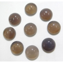 50pcs/lot 16mm Natural Stone gray agates Round Flat Back Cabochons Beads for DIY jewelry making Ring accessories