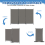 6FT 3 Panel Room Divider Folding Privacy Screen Home Office Wall Partition 7