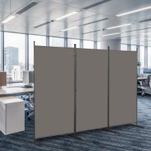 6FT 3 Panel Room Divider Folding Privacy Screen Home Office Wall Partition