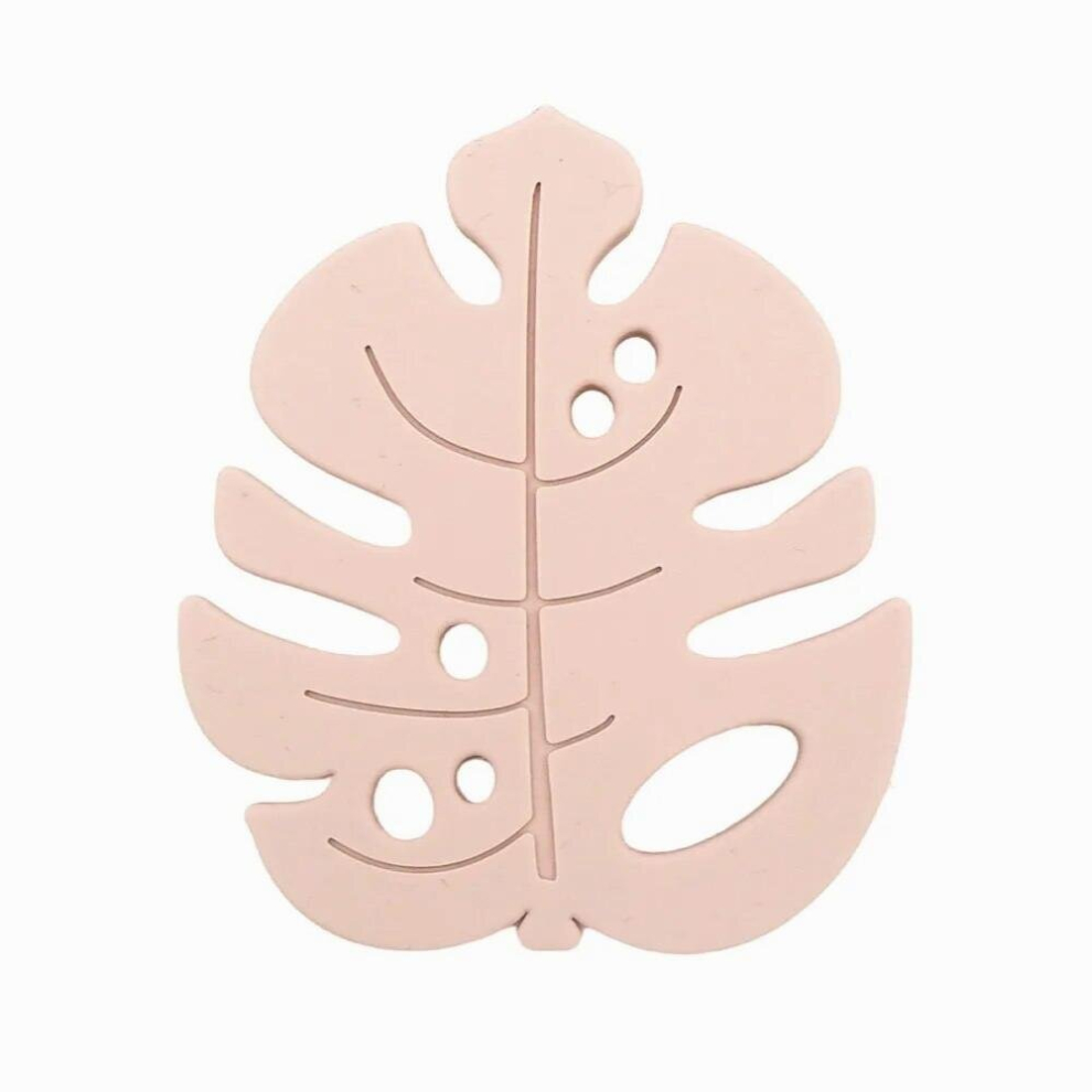 Chenkai 5Pcs Silicone Leaf Teether Bpa Diy Baby Chewing Pendant Nursing Sensory Teething Pacifier Dummy Jewelry Animal Toy Multicoloured