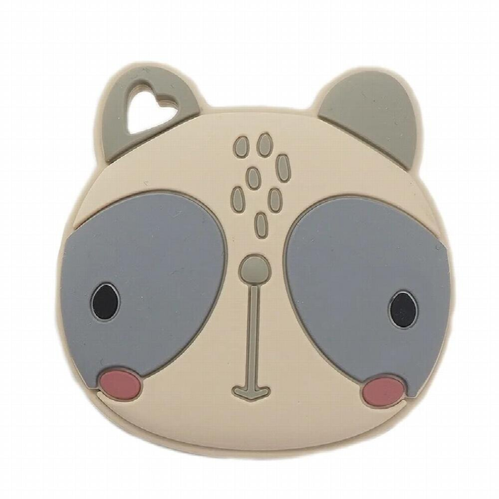 Chenkai 5Pcs Bpa Silicone Big Face Cat Teethers Sensory Chewing Pacifier Diy Baby Necklace Pendant Teething Chewing Toys Multicoloured