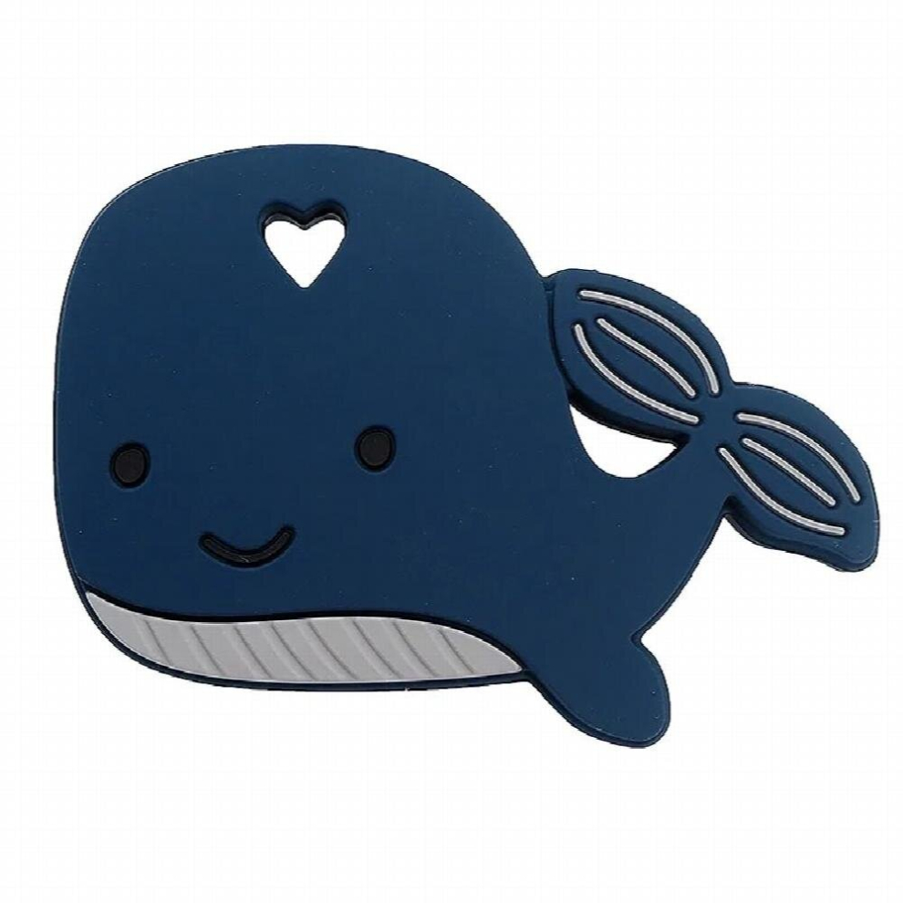 Chenkai 5PCS Silicone Dolphin Teether Smoothing Cartoon Pacifier For Baby Sensory Nursing Necklace Bracelet Jewelry Accessories