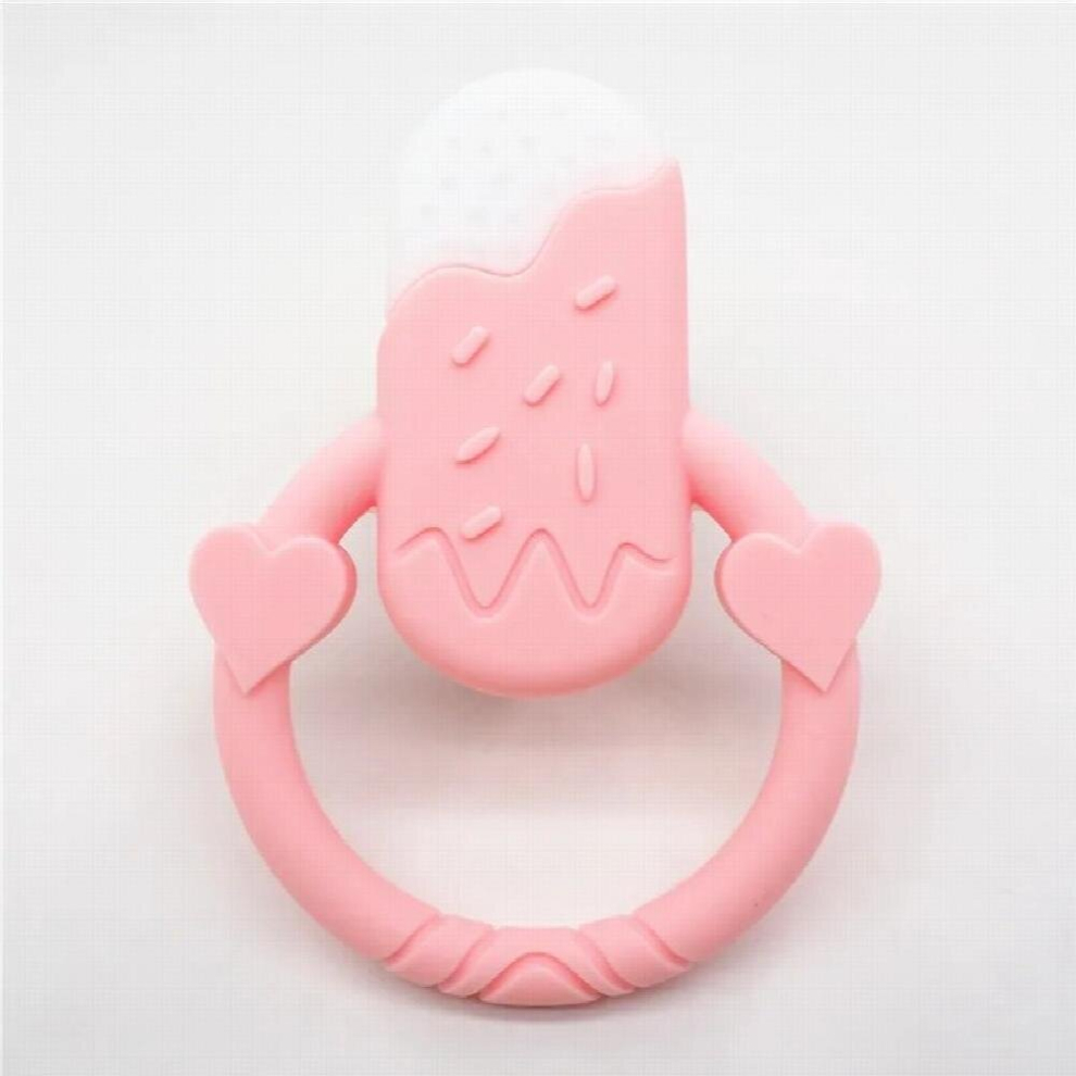 Chengkai 10Pcs Silicone Ice Cream Teether Diy Newborn Baby Pacifier Dummy Pendant Teething Nursing Sensory Cartoon Toys Bpa Multicoloured