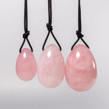 Fubaoying Yoni Eggs Natural Stones Bulk Crystal Lot Rose Quartz Massage 3Pcs Set