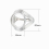 Ring Setting for 14x14mm Round Cabochons Ring Base Plated 925 Silver Adjustable Ring Blank SR0178 2
