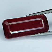 2.40ct Ruby emerald cut 11.5x4.9mm