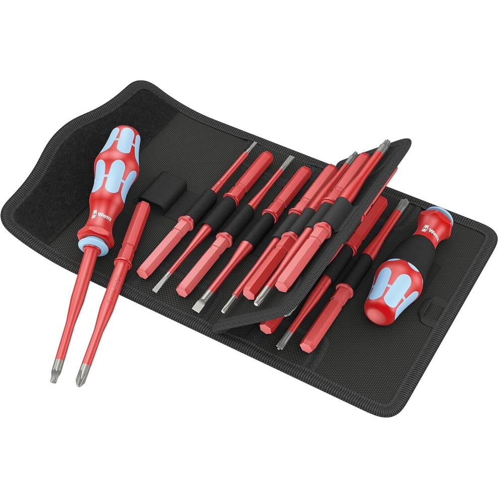 Wera Kraftform Kompakt VDE Screwdriver Set Extra Slim - 17 Piece