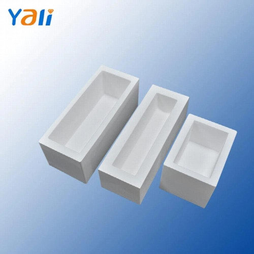 High Temperature Resistant Ceramic Crucible Rectangle Casting Melting Ingot Bar For Common Metals Smelting Mold 2