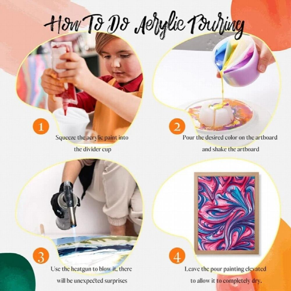 10Pcs Paint Pour Cup 2-5 Channels Split Cups 5-10 Flower Pour Cup Silicone Paint Pour Cup For Paint Pouring Fluid Pour 885668410152