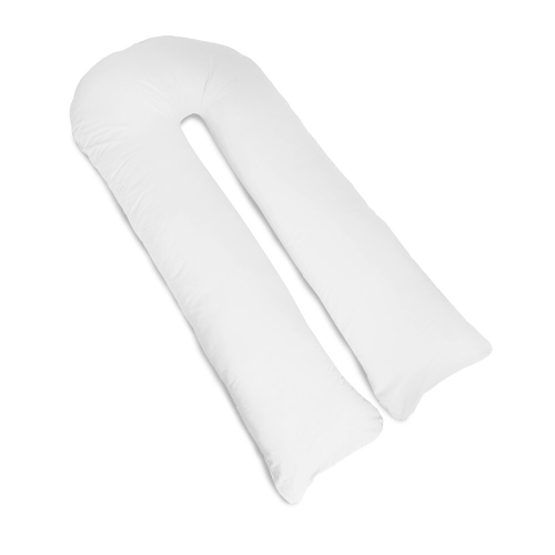 (White) Big C U Shaped Full Body Support Pregnancy Pillow
