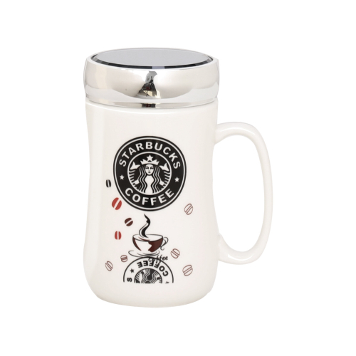SET OF 2 STARBUCKS TRAVEL MUG CERAMIC COFFEE TEA CUP  WORK