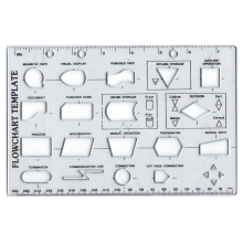 Flowchart Flow Chart Stencil Template For School College & Computer Data Design