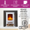 NEO (WHITE) Neo Electric Heater Realistic Flame and Log Store 5