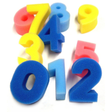 10 Foam Numbers Sponges 0 - 9 Childrens Poster Painting Dabbers Bathtime Fun