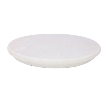 White Marble Chapati Board Anti-Skid Board Platter Round Large 27cm