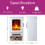 NEO (WHITE) Neo Electric Heater Realistic Flame and Log Store 3