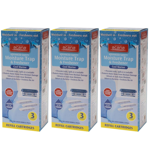 Acana Acana Advanced Safety Moisture Trap & Freshener - 3 Refills (3-Pack) Code 5613