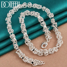 925 Sterling Silver 7mm Chain Necklaces For Man Women Statement Necklace Party Jewelry