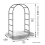 Black Garden Arch 2.4m  For Roses & climbing Plants 7