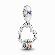 925 Sterling Silver Heart Full of Hearts Dangle Charm Fit Pendant charm Bracelets necklace For Women DIY Je