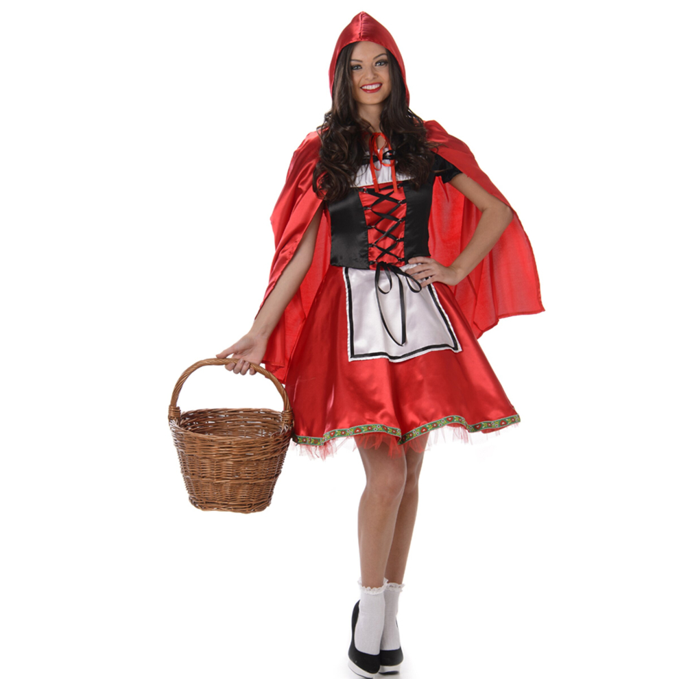 (S) Classic Red Riding Hood costume for women