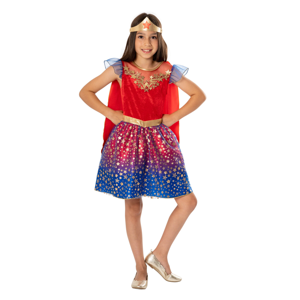 (7 - 8 years (122-128 cm)) Deluxe Wonder Woman child costume