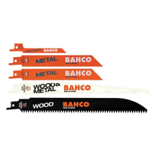 Lame de scie sabre - Bahco - 3940-MIX-SET-5P - 5 pcs - Découpe bois et métal - Lames mixtes