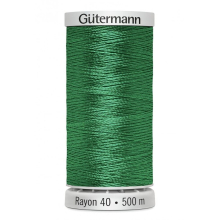 Gutermann No 40 Sulky Rayon Embroidery Thread 1101 - 500 Metres - each