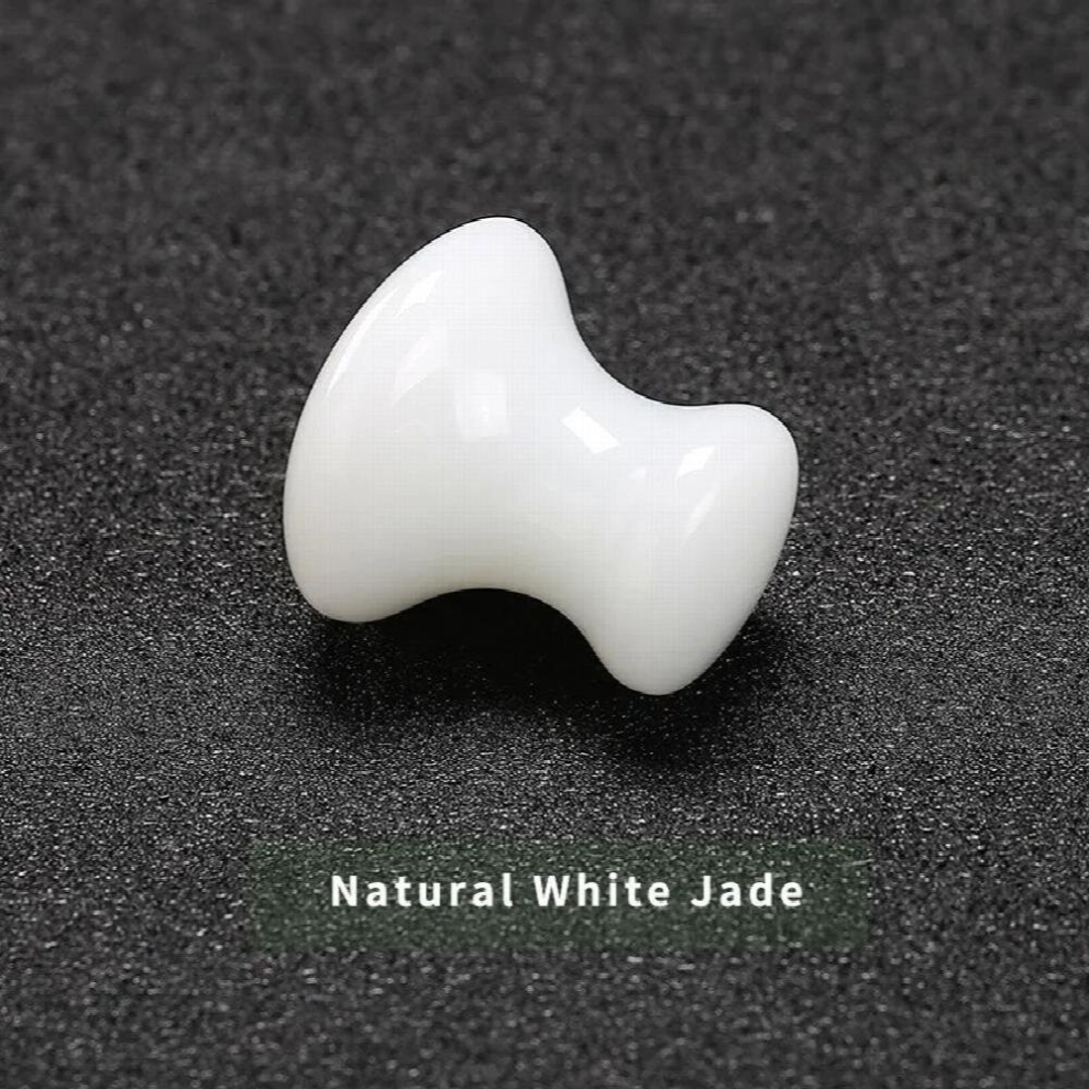 Natural Rose Quartz Jade Mushroom Stone Eye Neck Massage Roller Facial Massage Care Slimming Health Beauty Tools