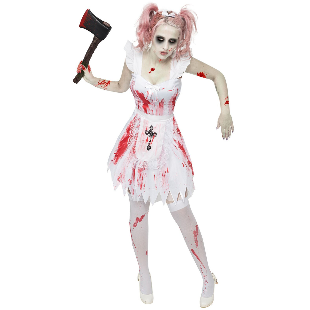 (S / M) Women's Halloween Zombie Bridesmaid Costume