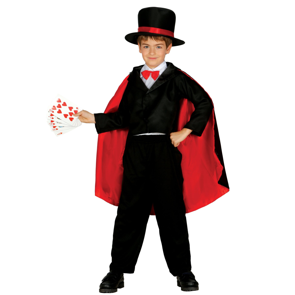 (5 to 6 years) Boys' satin effect magician costume