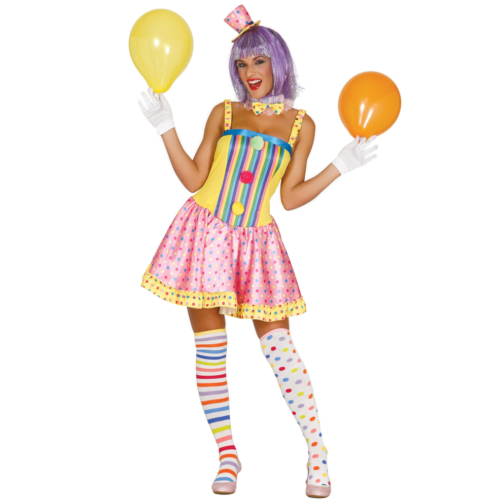 (M (38-40)) Women's pastel clown costume